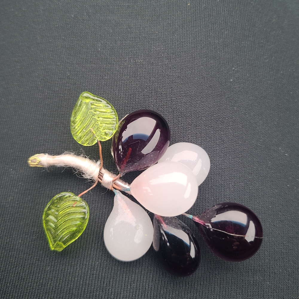 MURANO  Glass Grape Cluster. Made In Italy
